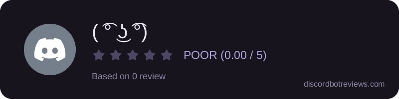 Rating widget preview for ( ͡° ͜ʖ ͡°)
