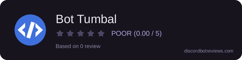 Rating widget preview for Bot Tumbal