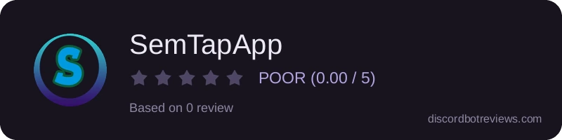 Rating widget preview for SemTapApp
