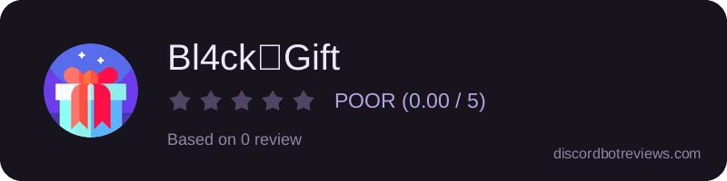 Rating banner for Bl4ck🎁Gift