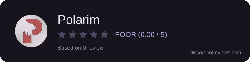 Rating widget preview for Polarim