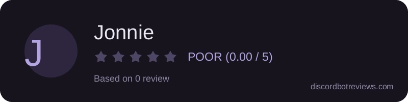 Rating widget preview for Jonnie