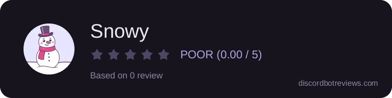 Rating widget preview for Snowy