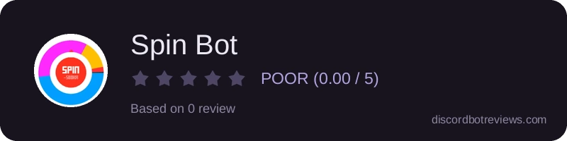 Rating widget preview for Spin Bot