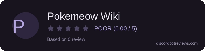 Rating banner for Pokemeow Wiki