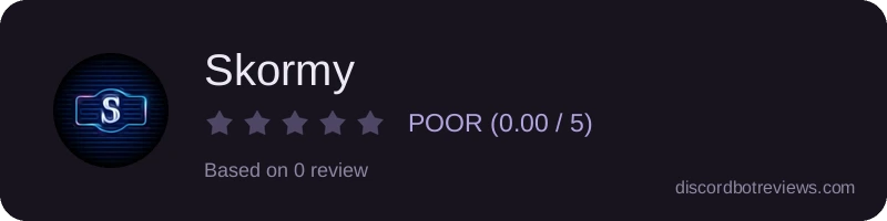 Rating widget preview for Skormy 
