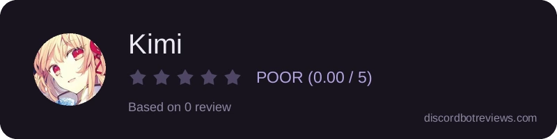 Rating widget preview for Kimi