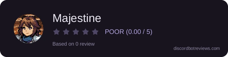 Rating widget preview for Majestine
