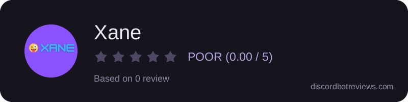 Rating widget preview for Xane