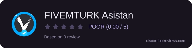Rating widget preview for FIVEMTURK Asistan