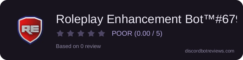 Rating widget preview for Roleplay Enhancement Bot™#6791