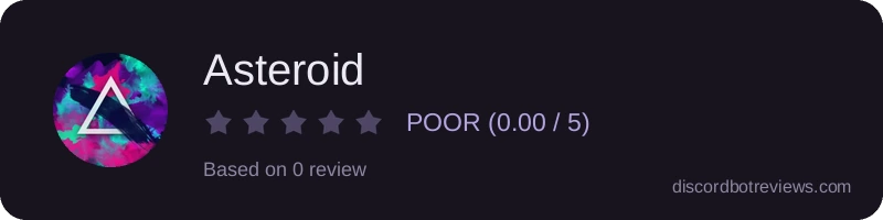 Rating widget preview for Asteroid