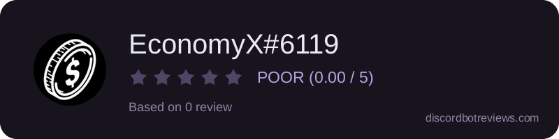 Rating widget preview for EconomyX#6119