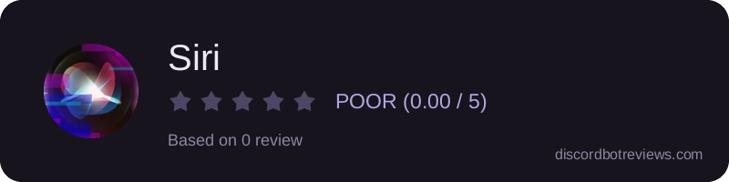 Rating widget preview for Siri