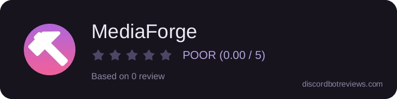 Rating widget preview for MediaForge