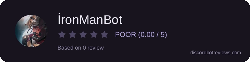 Rating widget preview for İronManBot