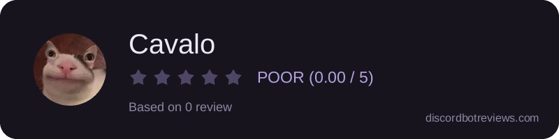 Rating widget preview for Cavalo