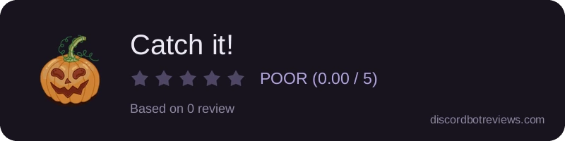 Rating widget preview for Catch it!