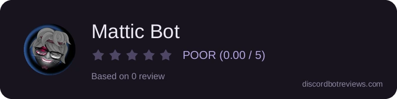Rating banner for Mattic Bot