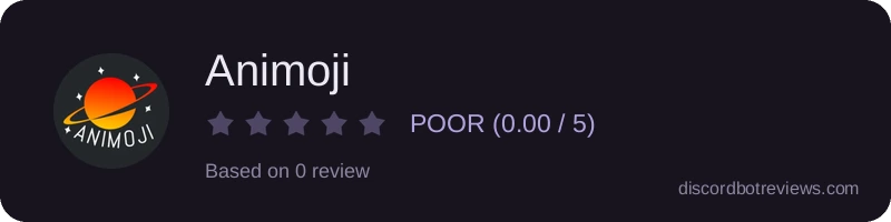 Rating widget preview for Animoji