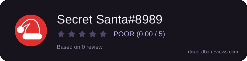 Rating widget preview for Secret Santa#8989