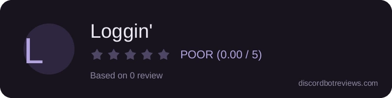 Rating widget preview for Loggin'