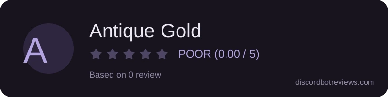 Rating banner for Antique Gold
