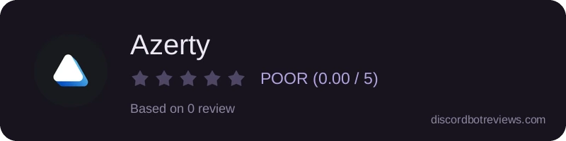 Rating widget preview for Azerty