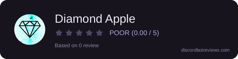 Rating widget preview for Diamond Apple