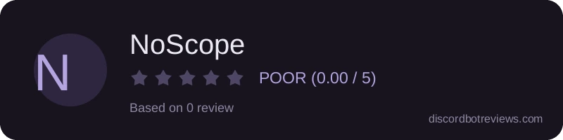 Rating banner for NoScope