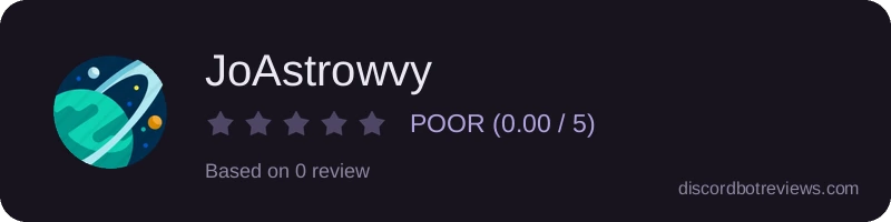 Rating widget preview for JoAstrowvy