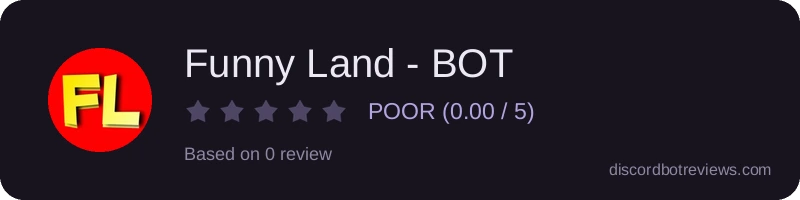 Rating widget preview for Funny Land - BOT