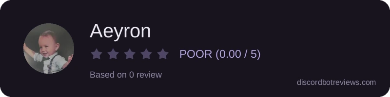 Rating widget preview for Aeyron