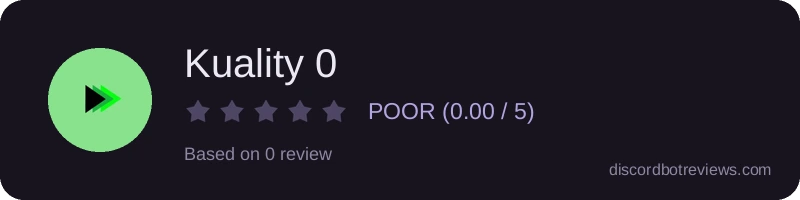Rating widget preview for Kuality 0