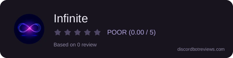 Rating widget preview for Infinite