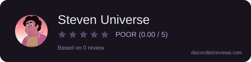 Rating widget preview for Steven Universe