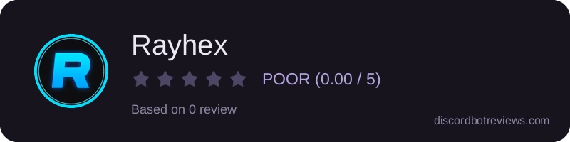 Rating widget preview for Rayhex