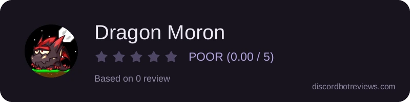 Rating widget preview for Dragon Moron