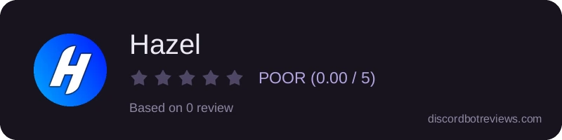 Rating widget preview for Hazel