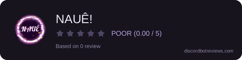 Rating banner for NAUÊ!