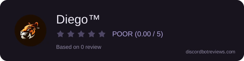 Rating widget preview for Diego™