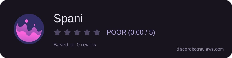 Rating widget preview for Spani