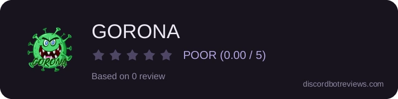 Rating widget preview for GORONA