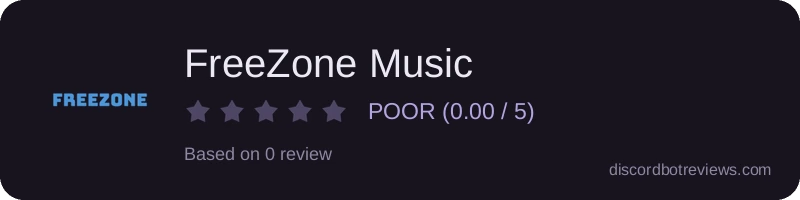 Rating widget preview for FreeZone Music