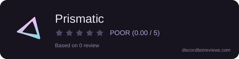 Rating widget preview for Prismatic