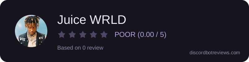 Rating widget preview for Juice WRLD