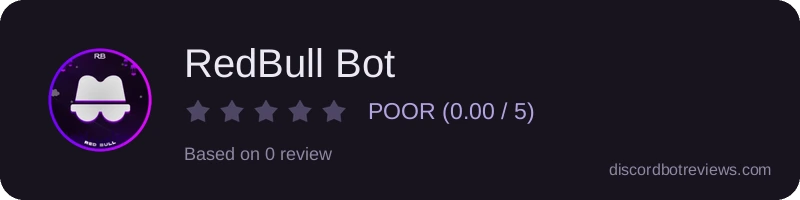 Rating widget preview for RedBull Bot
