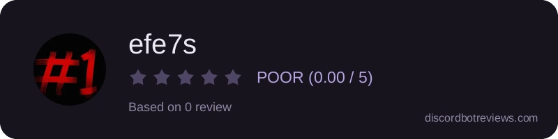 Rating widget preview for efe7s