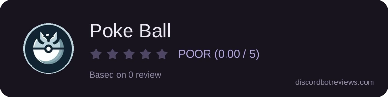 Rating widget preview for Poke Ball