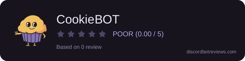 Rating widget preview for CookieBOT